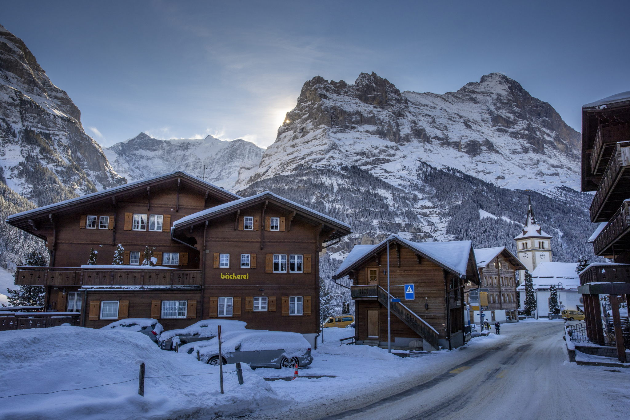Grindelwald Dorf Winter