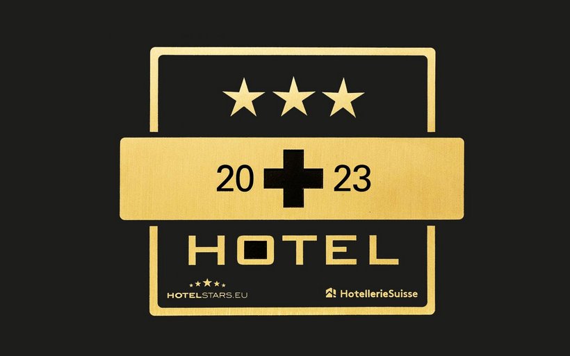 Plakette mit Hotelklassifikaiton