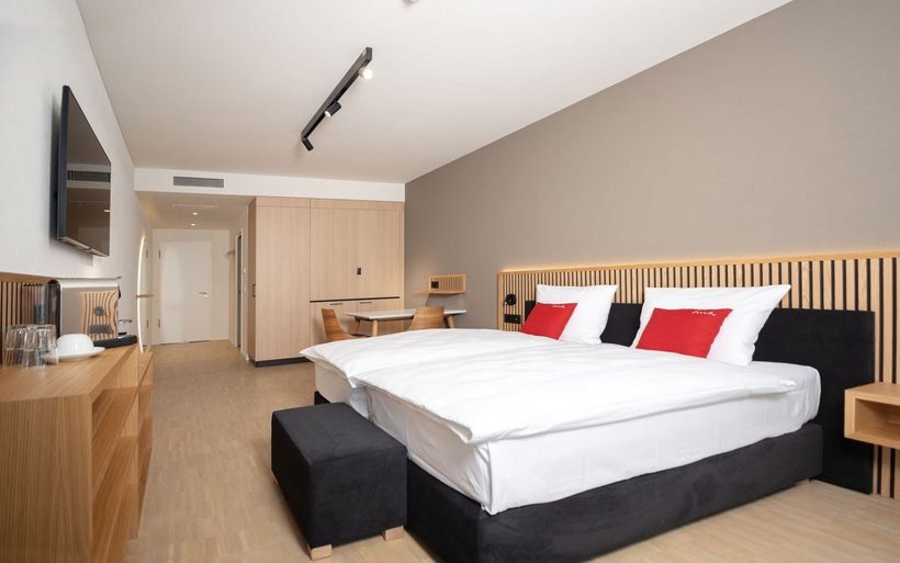 Zimmer des neu eröffneten Hotels