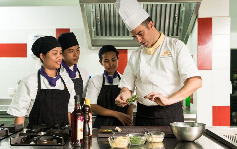 Gruppenbild in der Küche