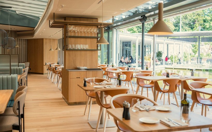 Restaurant Giardino mit Blick auf den Garten