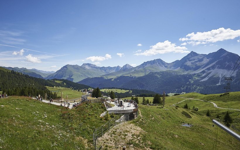 Das Arosa Bärenland, eingebettet in die Schanfigger Natur.