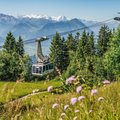 Gondel der Seilbahn auf Rigi