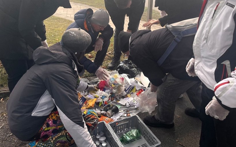 Abfall sammeln Team Sonnenberg