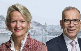 Räte Andrea Gmür-Schönenberger und Hannes Germann.