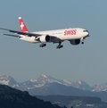 Swiss-Flugzeug im Landeanflug