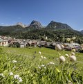 Sicht auf Dorf Scuol
