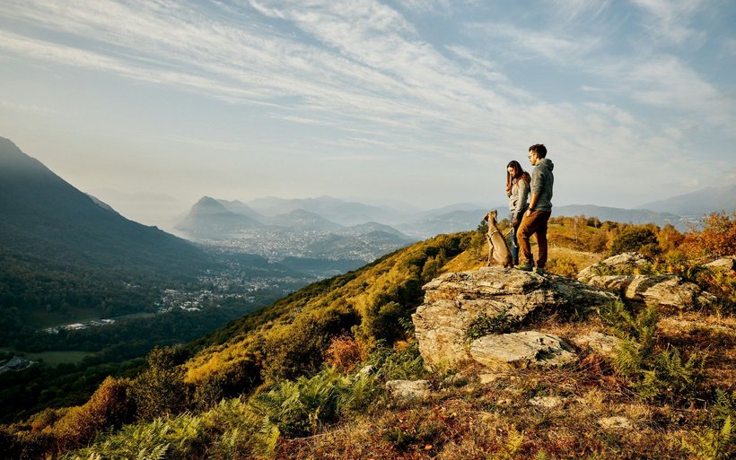 Tessin Sonvico mit Blick auf Lugano