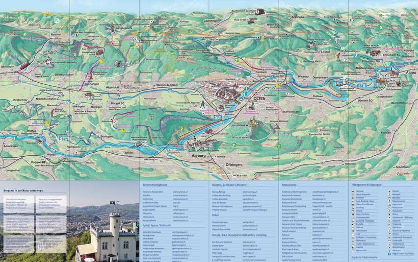 Erlebniskarte Olten, Gösgen, Gäu, Aarburg