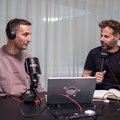 François Germanier und Markus Tschannen beim Produzieren eines Podcasts