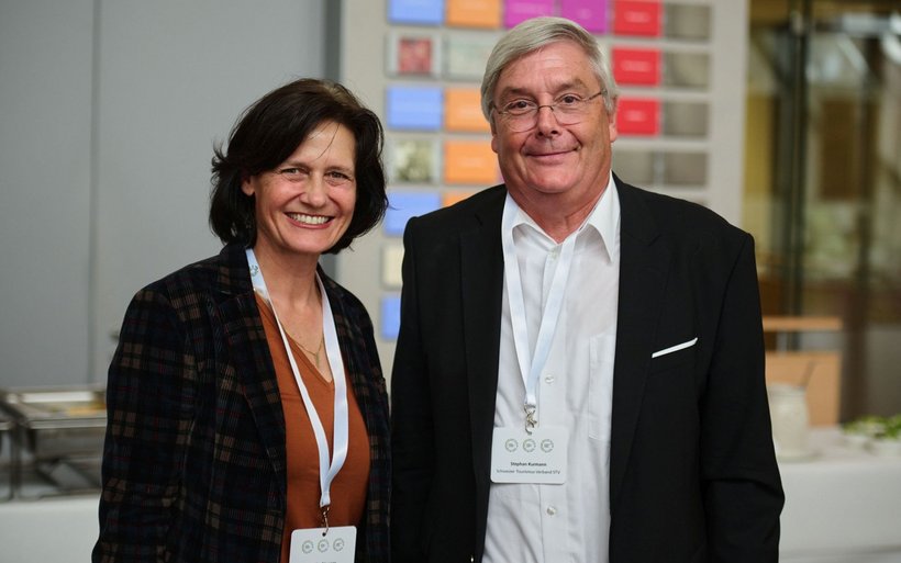 Monika Rüegger, Nationalrätin und Stephan Kurmann, Schweizer Tourismus-Verband STV.