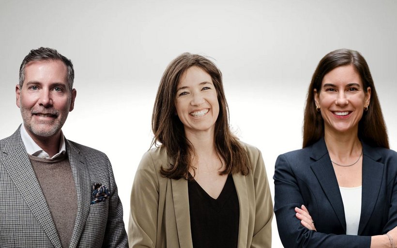 Portraits von Marc Scheurer, Janine Rupf und Marina Bollhalder