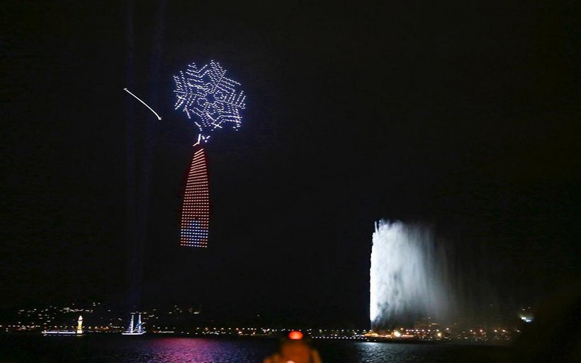 Spectacle dans le ciel genevois