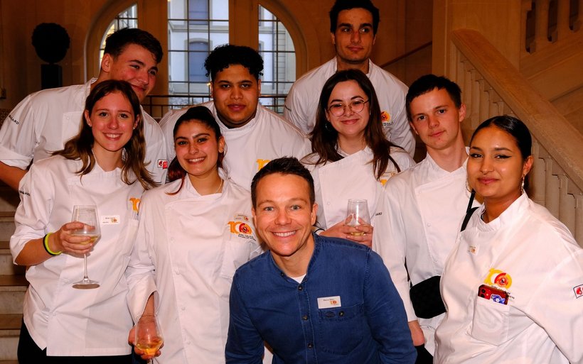 Marco Mehr mit den Lernenden