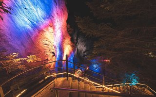 Beleuchtete Viamala Schlucht