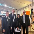 Richard Kämpf; Martin Saladin; die neu gewählte UN Tourism Generalsekretärin Shaikha Al Nowais; Christoph Schlumpf