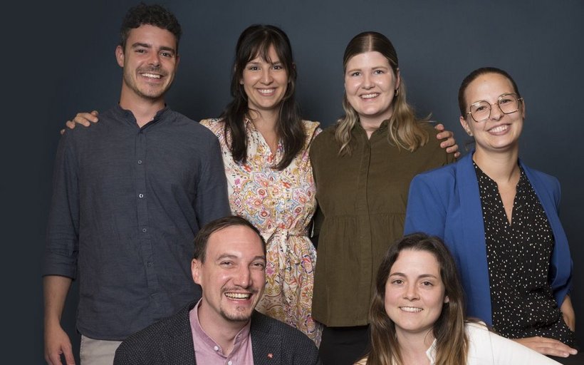 Motivierte Verbandskandidatinnen und -kandidaten: Thomas Gratwohl, Alain Köslich, Ruzica Dujmic, Carole Hauser, Anna Schmutz und Manuela Eigenmann (v. l.).