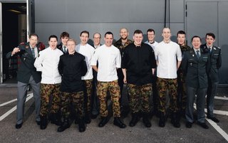 Das Team der Schweizer Armeeköche