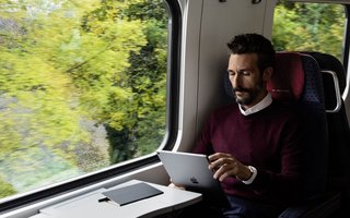 voyageur dans le train