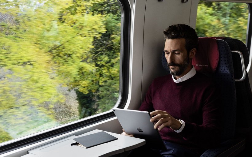 voyageur dans le train