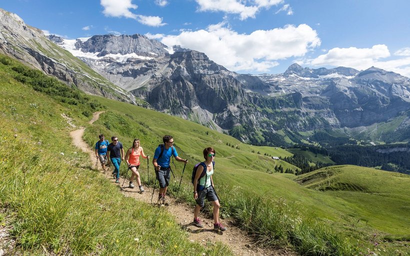 Wanderer in der Lenk