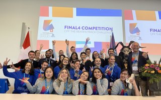 Die vier teilnehmenden Teams des Student’s-League-Wettbewerbs.