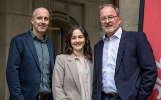 Matthias Külling, Denise Ulrich, Beat Hedinger (v.l.)