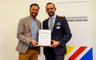 Philippe Baud, Generaldirektor HLS Hotels & Spa AG, und Sebastian Moser, Direktor Hotel Beatus Merligen, HLS Hotels & Spa AG (v.l.)