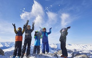 enfants dans la neige