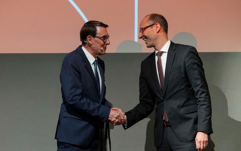 HotellerieSuisse-Präsident Andreas Züllig und Nationalratspräsident Martin Candinas 