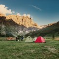 Campen in den Bergen