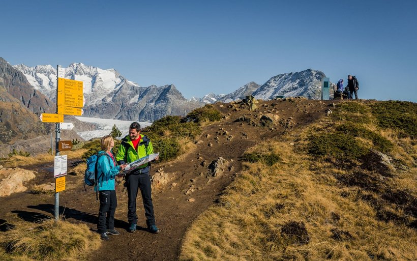 Wanderung in der Aletsch Arena